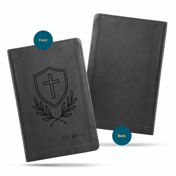 ESV Black Standard Size Thinline Holy Bible Large Print | Armor of God - Shepherds Shelf