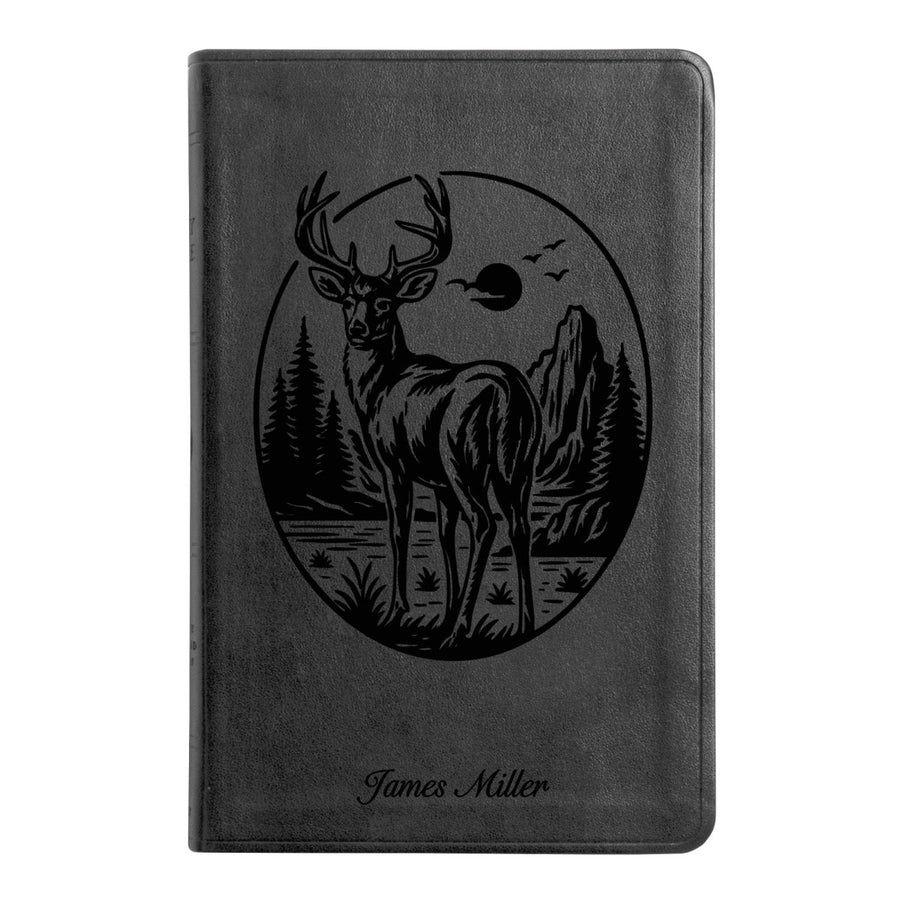 ESV Black Standard Size Thinline Holy Bible Large Print | Buck - Shepherds Shelf
