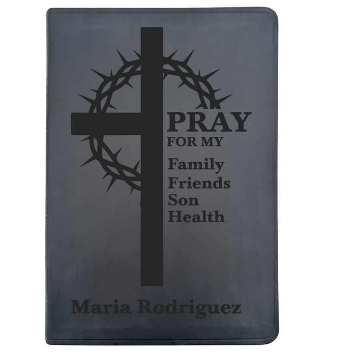 ESV Black Standard Size Thinline Holy Bible Large Print | Crown of Thorns