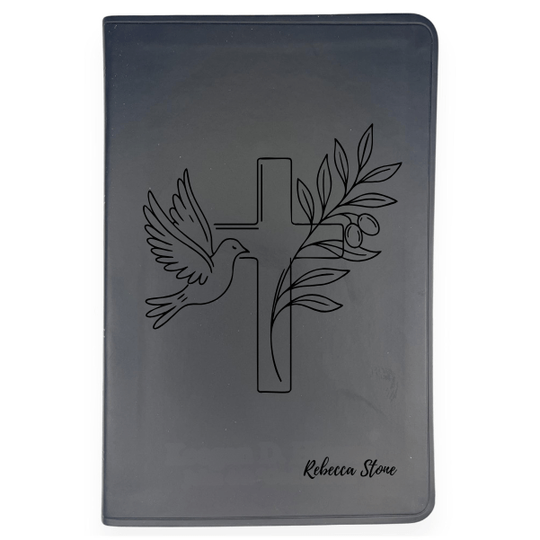 ESV Black Standard Size Thinline Holy Bible Large Print | Dove + Cross and Olive - Shepherds Shelf