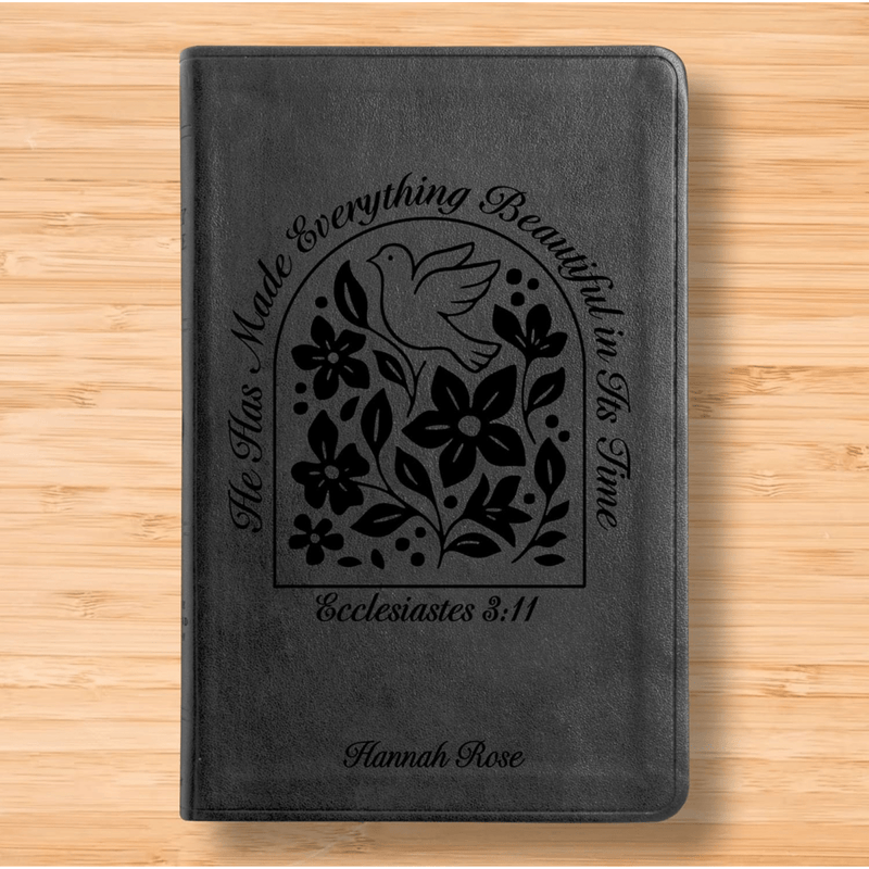 ESV Black Standard Size Thinline Holy Bible Large Print | Ecclesiastes 3:11