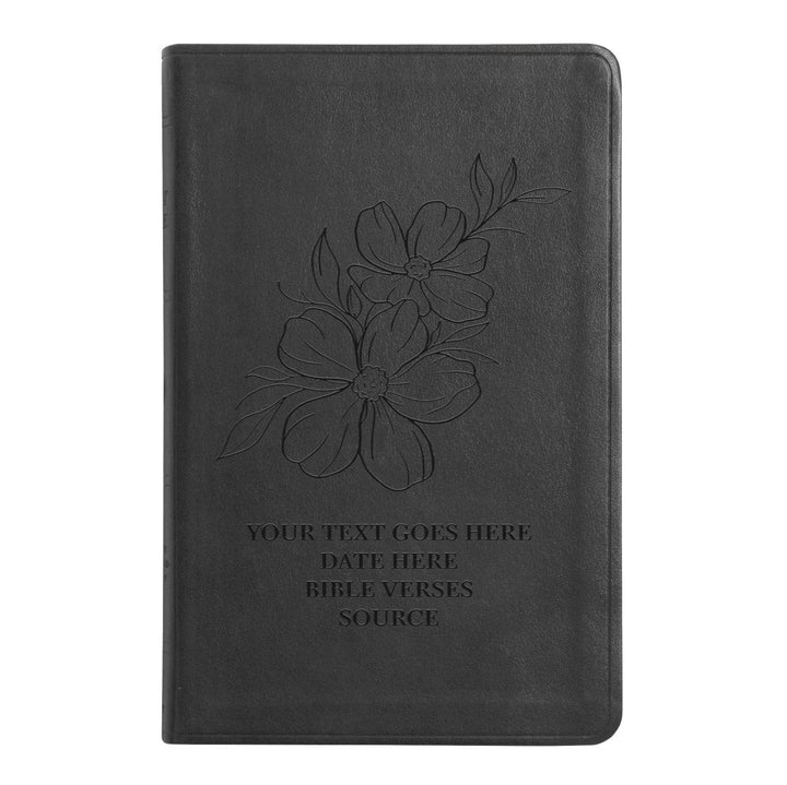 ESV Black Standard Size Thinline Holy Bible Large Print | Floral Collection 1 - Shepherds Shelf