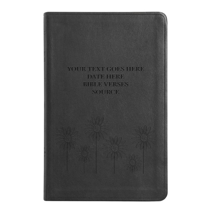 ESV Black Standard Size Thinline Holy Bible Large Print | Floral Collection 1 - Shepherds Shelf