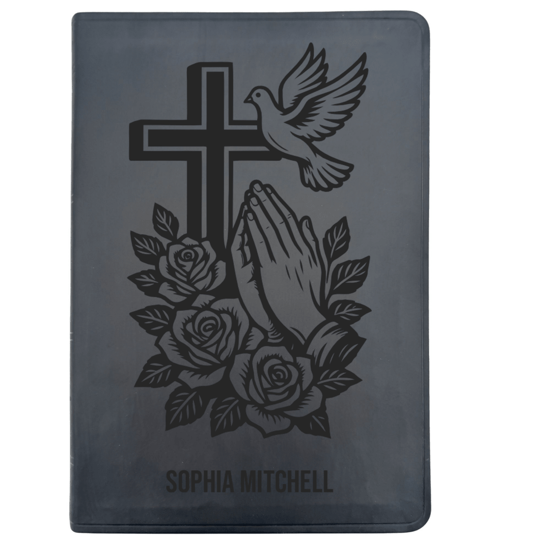 ESV Black Standard Size Thinline Holy Bible Large Print | For The Cross Collection 1 - Shepherds Shelf