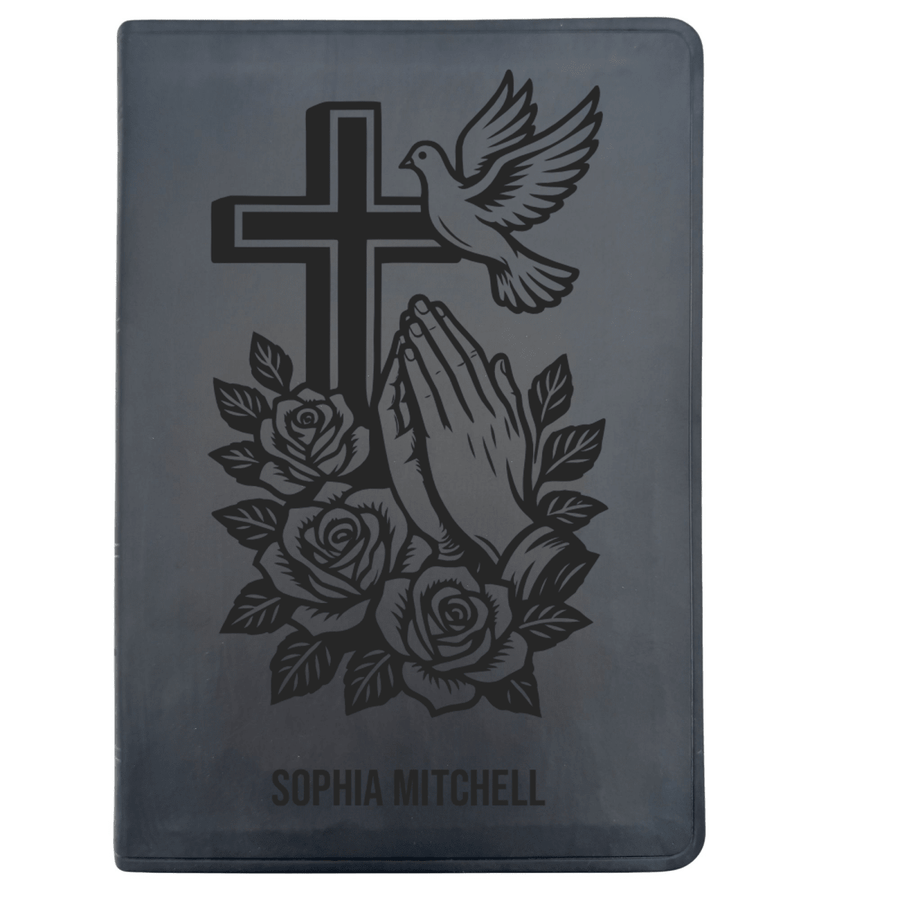 ESV Black Standard Size Thinline Holy Bible Large Print | For The Cross Collection 1 - Shepherds Shelf