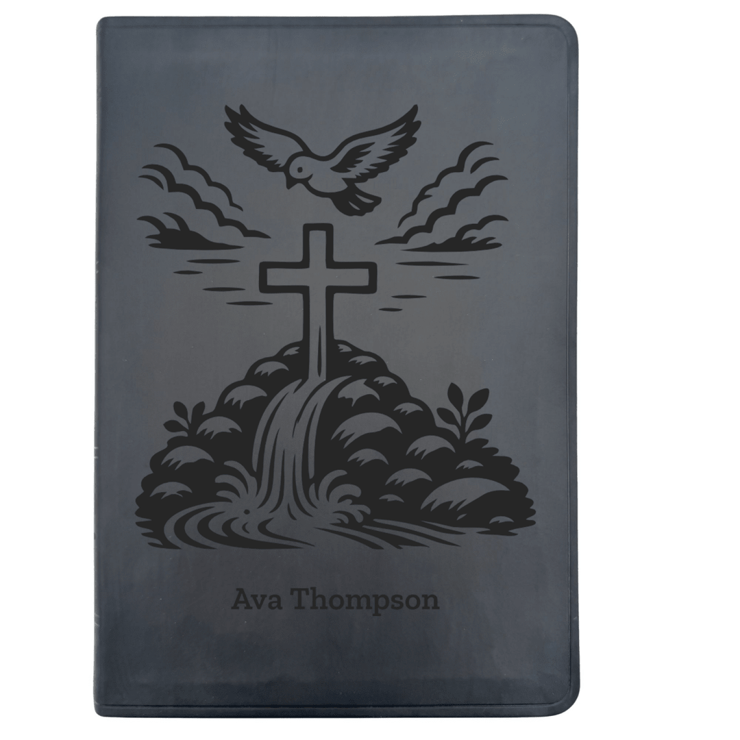 ESV Black Standard Size Thinline Holy Bible Large Print | For The Cross Collection 2 - Shepherds Shelf