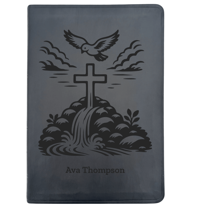 ESV Black Standard Size Thinline Holy Bible Large Print | For The Cross Collection 2 - Shepherds Shelf