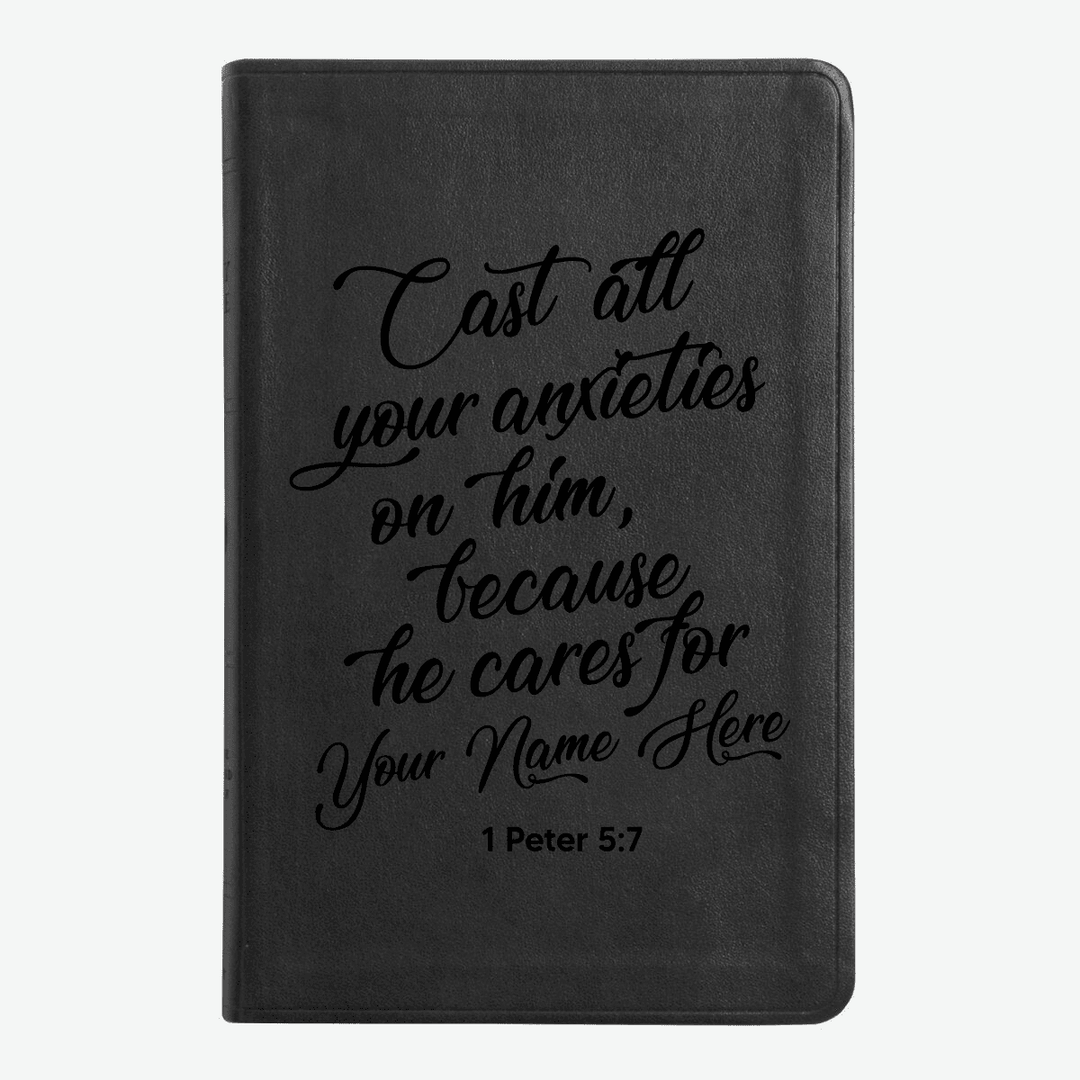 ESV Black Standard Size Thinline Holy Bible Large Print | Live - in - scripture Collection 1 - Shepherds Shelf