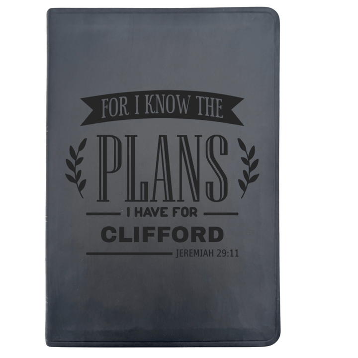 ESV Black Standard Size Thinline Holy Bible Large Print | Live - in - scripture Within Jeremiah 29:11 - Shepherds Shelf
