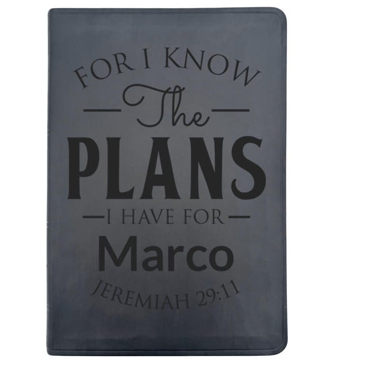 ESV Black Standard Size Thinline Holy Bible Large Print | Live - in - scripture Within Jeremiah 29:11 - Shepherds Shelf