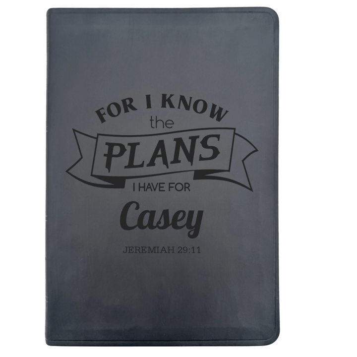 ESV Black Standard Size Thinline Holy Bible Large Print | Live - in - scripture Within Jeremiah 29:11 - Shepherds Shelf