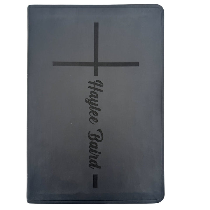 ESV Black Standard Size Thinline Holy Bible Large Print | My Faith Moves Mountains Collection - Shepherds Shelf