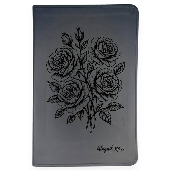 ESV Black Standard Size Thinline Holy Bible Large Print | Roses - Shepherds Shelf
