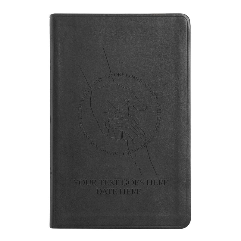 ESV Black Standard Size Thinline Holy Bible Large Print | Scripture Art Collection