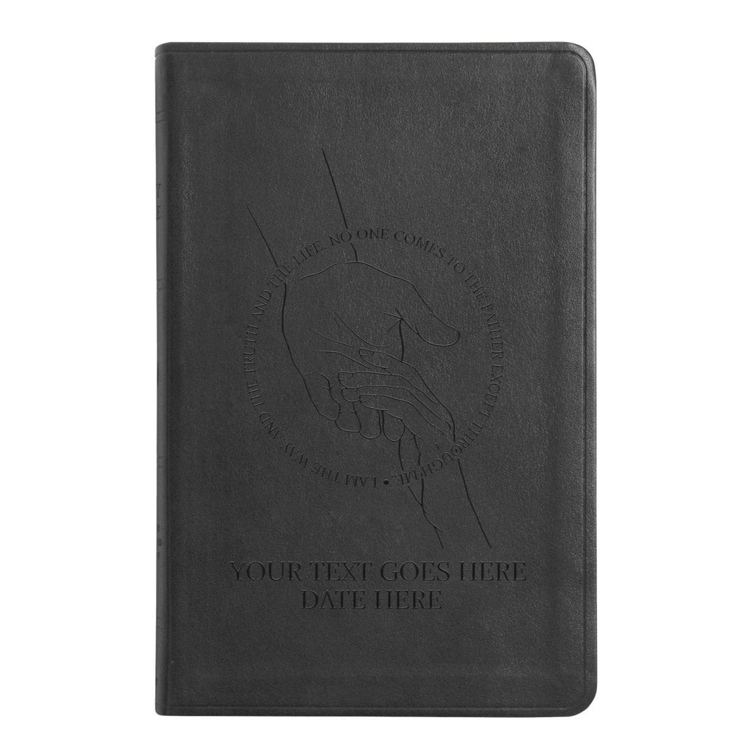 ESV Black Standard Size Thinline Holy Bible Large Print | Scripture Art - Shepherds Shelf