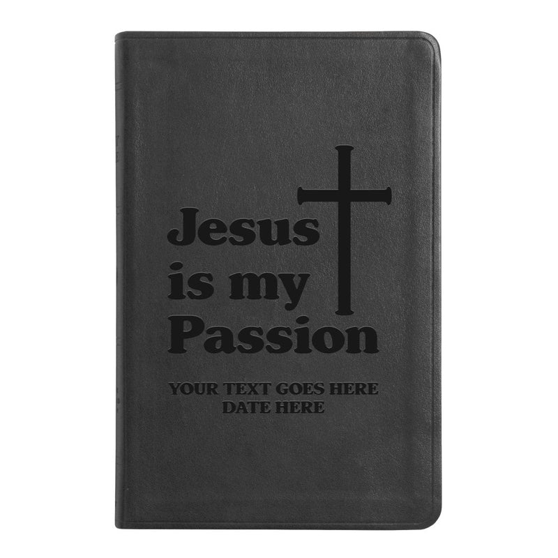 ESV Black Standard Size Thinline Holy Bible Large Print | Scripture Art Collection 2