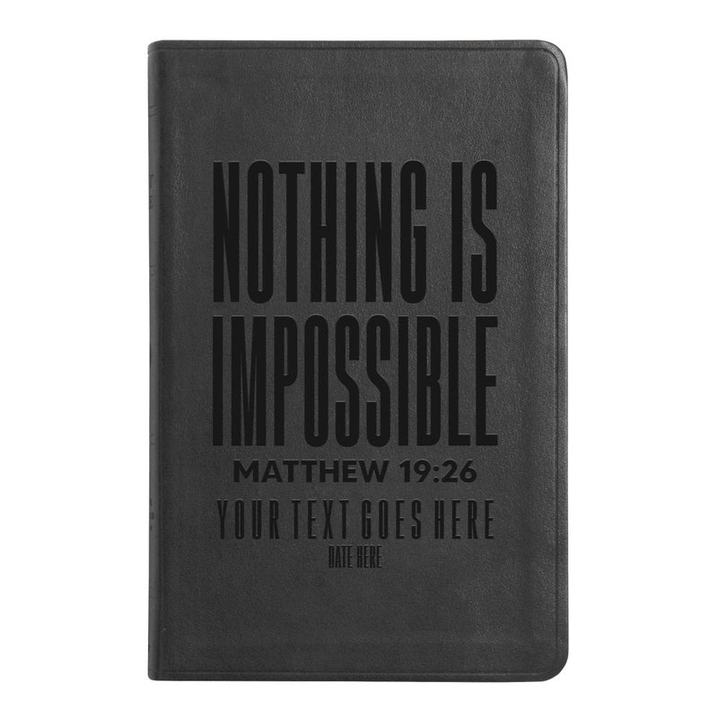 ESV Black Standard Size Thinline Holy Bible Large Print | Scripture Art Collection 2