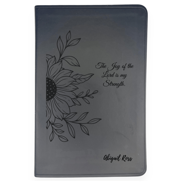 ESV Black Standard Size Thinline Holy Bible Large Print | Sunflower - Shepherds Shelf