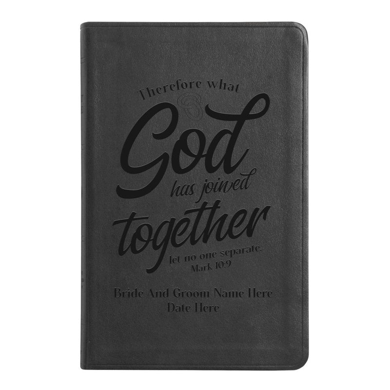 ESV Black Standard Size Thinline Holy Bible Large Print | Wedding Collection