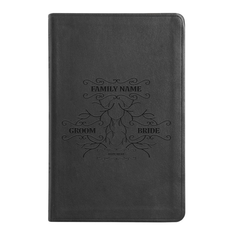 ESV Black Standard Size Thinline Holy Bible Large Print | Wedding Collection
