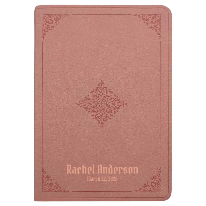 ESV Blush Pink Standard Size Holy Bible Large Print - Shepherds Shelf