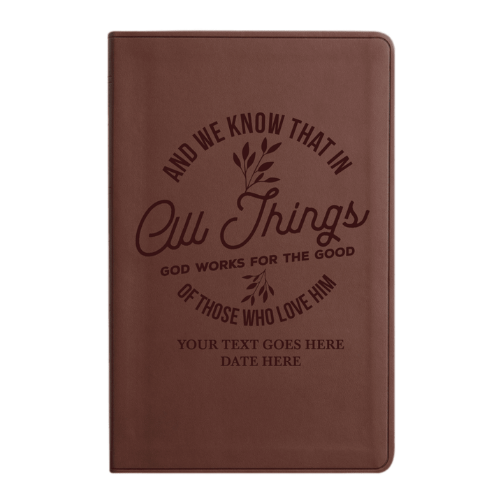 ESV Brown Standard Size Holy Bible Large Print | Bible Verse Collection 1 - Shepherds Shelf