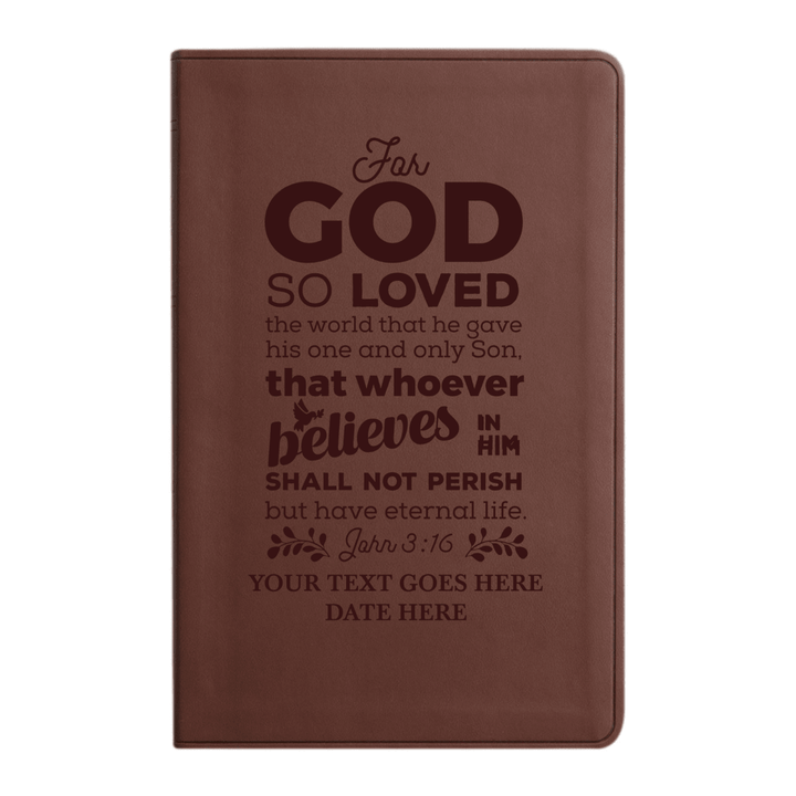 ESV Brown Standard Size Holy Bible Large Print | Bible Verse Collection 1 - Shepherds Shelf