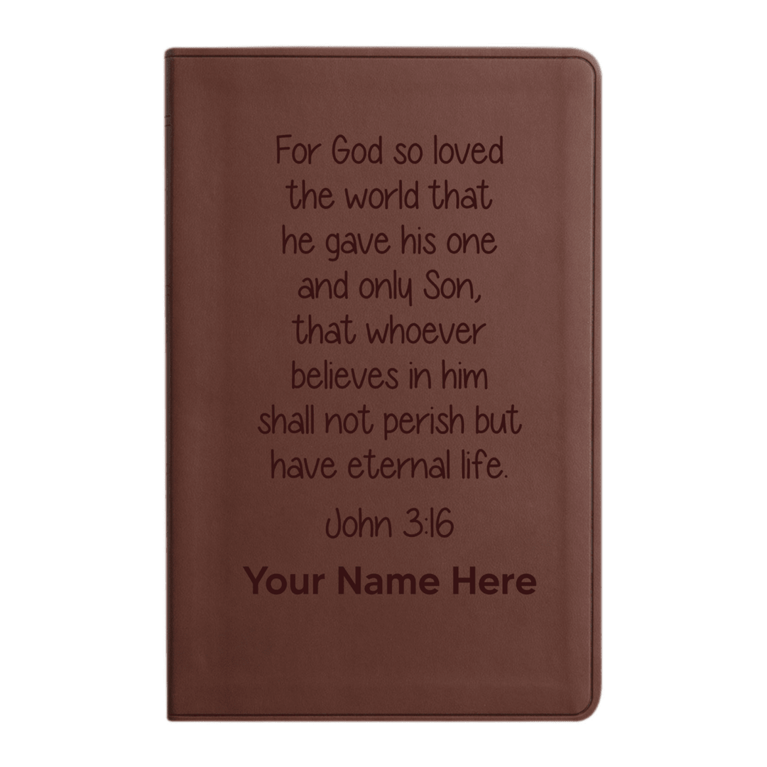 ESV Brown Standard Size Holy Bible Large Print | Bible Verse Collection 3 - Shepherds Shelf