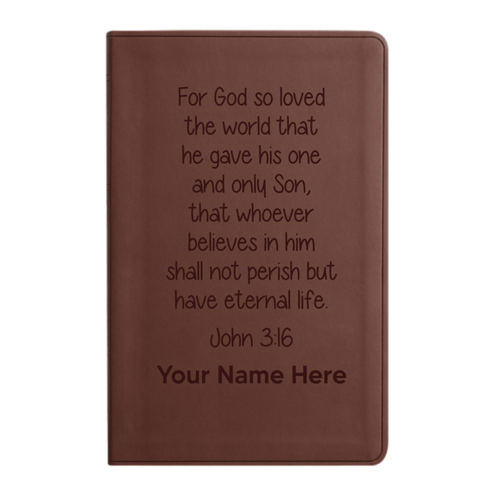 ESV Brown Standard Size Holy Bible Large Print | Bible Verse Collection 3 - Shepherds Shelf