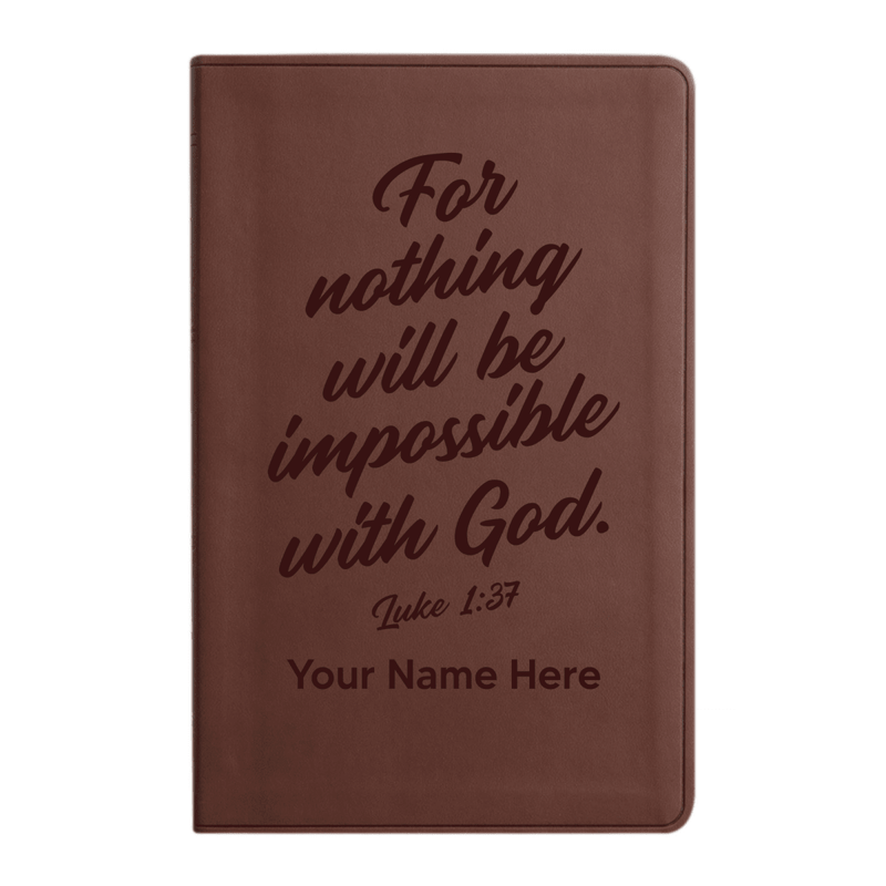 ESV Brown Standard Size Holy Bible Large Print | Bible Verse Collection 3