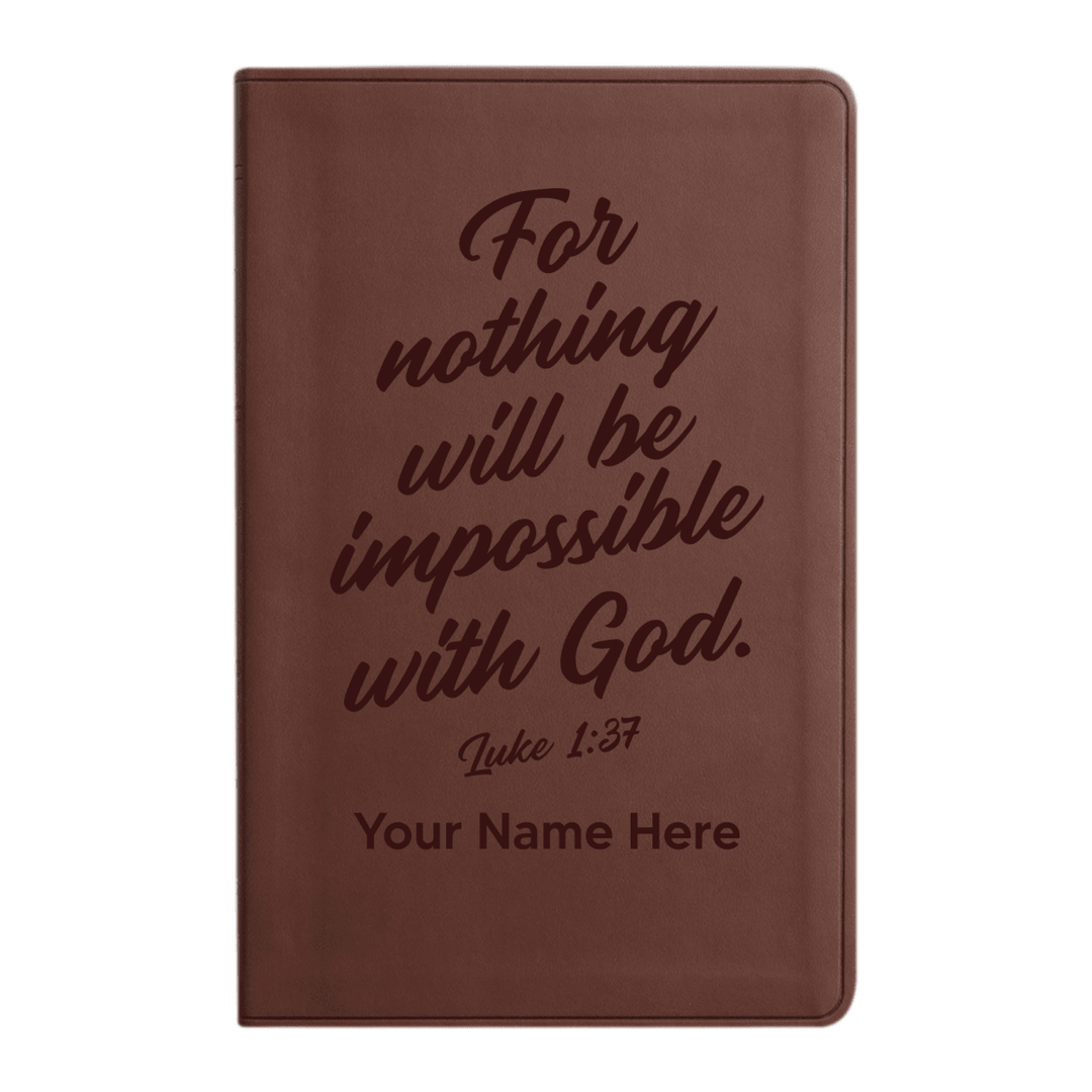 ESV Brown Standard Size Holy Bible Large Print | Bible Verse Collection 3 - Shepherds Shelf