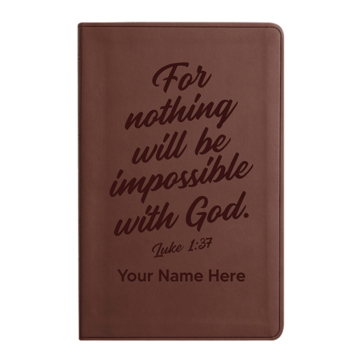 ESV Brown Standard Size Holy Bible Large Print | Bible Verse Collection 3 - Shepherds Shelf