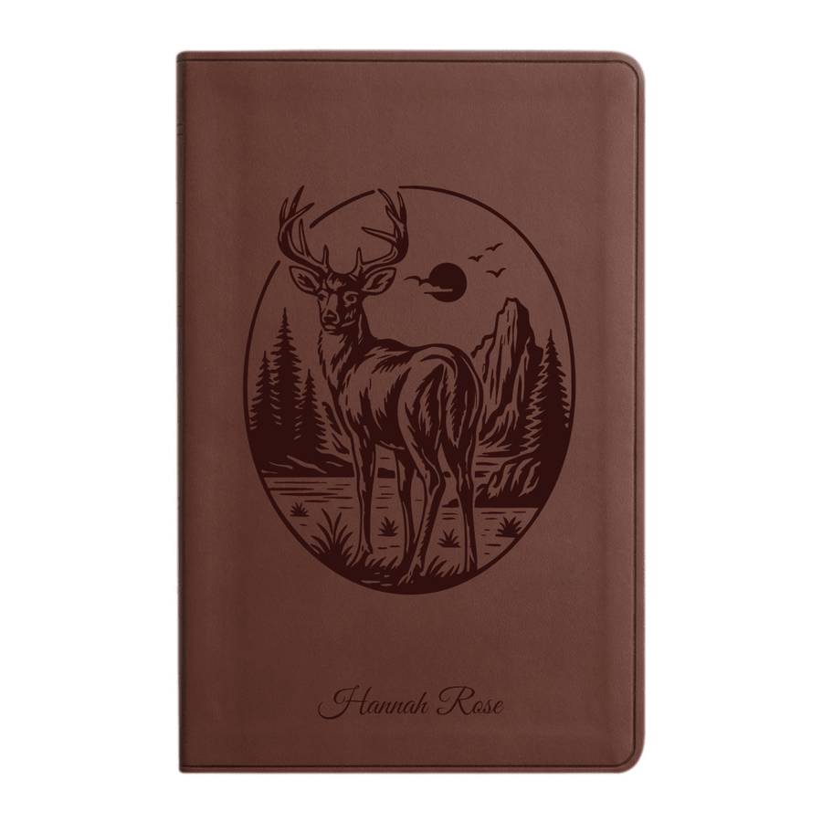 ESV Brown Standard Size Holy Bible Large Print | Buck - Shepherds Shelf