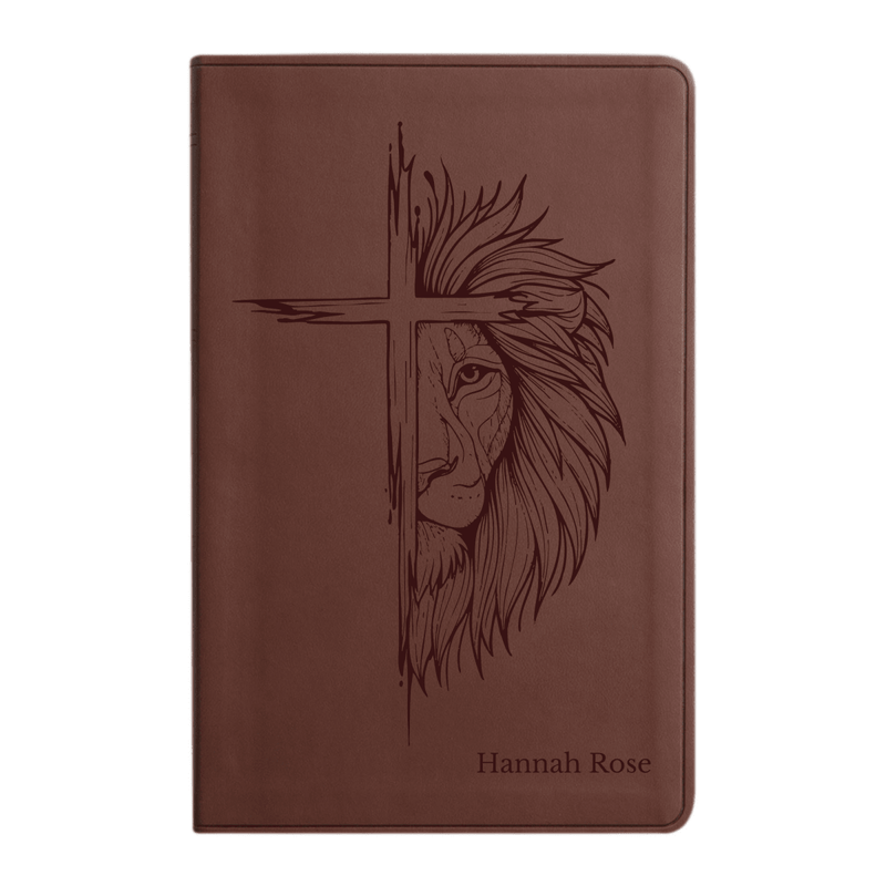 ESV Brown Standard Size Holy Bible Large Print | Cross Collection