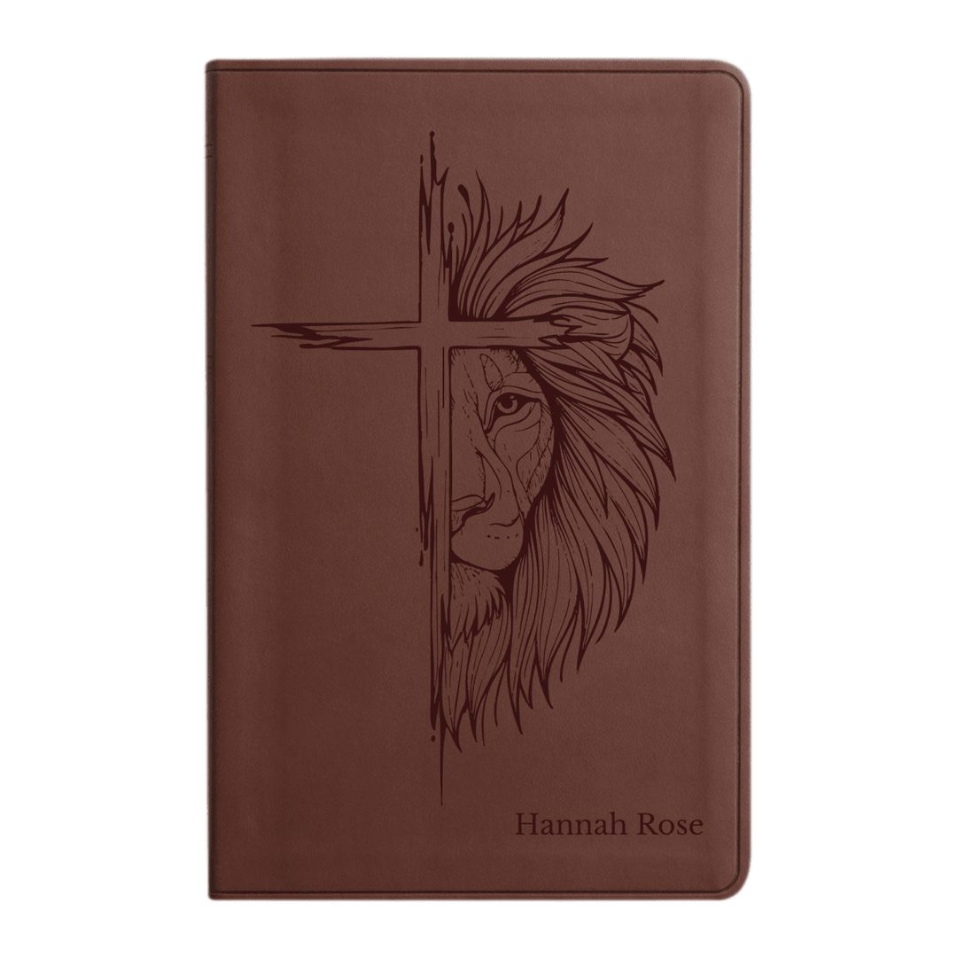 ESV Brown Standard Size Holy Bible Large Print | Cross Collection - Shepherds Shelf