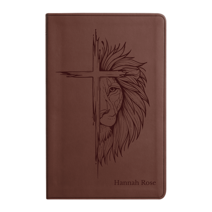ESV Brown Standard Size Holy Bible Large Print | Cross Collection - Shepherds Shelf