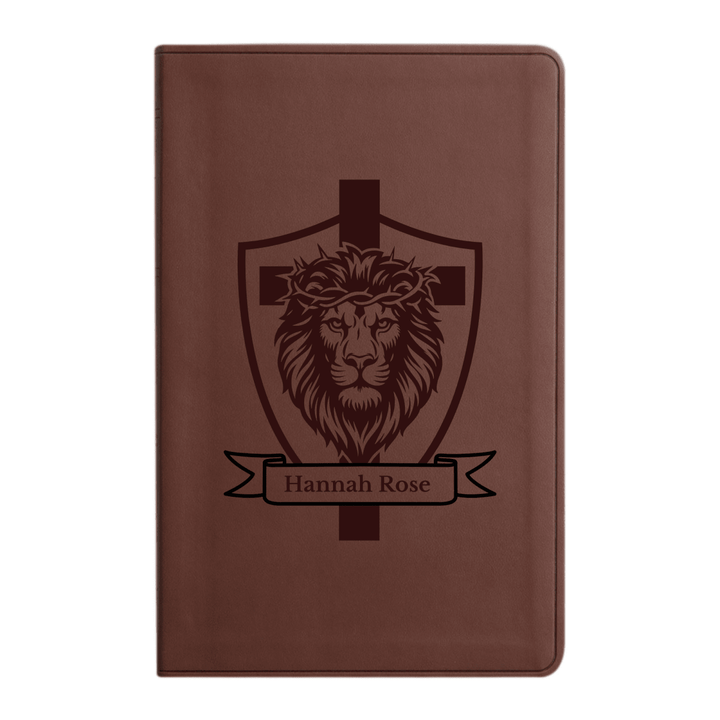 ESV Brown Standard Size Holy Bible Large Print | Cross Collection - Shepherds Shelf