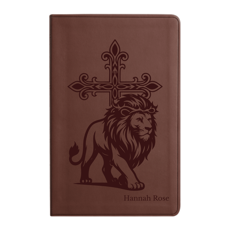 ESV Brown Standard Size Holy Bible Large Print | Cross Collection