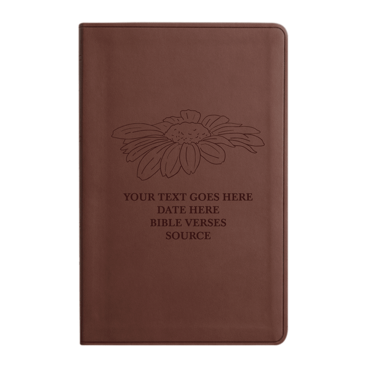 ESV Brown Standard Size Holy Bible Large Print | Floral Collection 1 - Shepherds Shelf