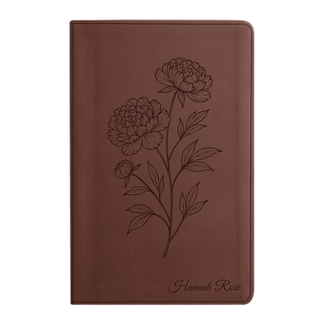 ESV Brown Standard Size Holy Bible Large Print | Floral Collection 2 - Shepherds Shelf