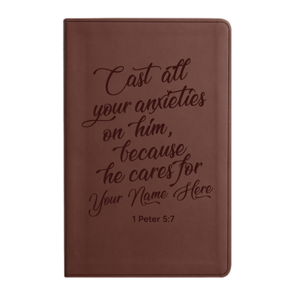 ESV Brown Standard Size Holy Bible Large Print | Live-in-scripture Collection 1