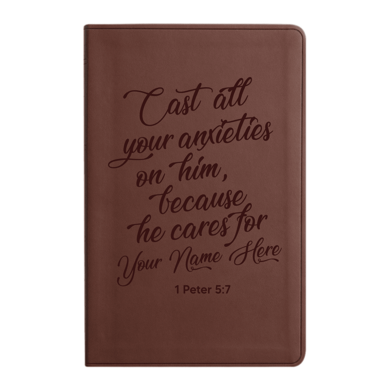 ESV Brown Standard Size Holy Bible Large Print | Live-in-scripture Collection 1