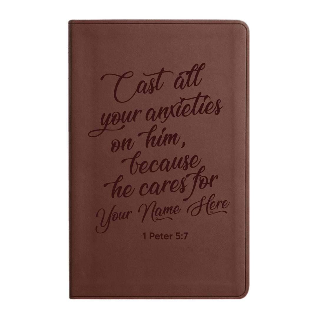 ESV Brown Standard Size Holy Bible Large Print | Live - in - scripture Collection 1 - Shepherds Shelf