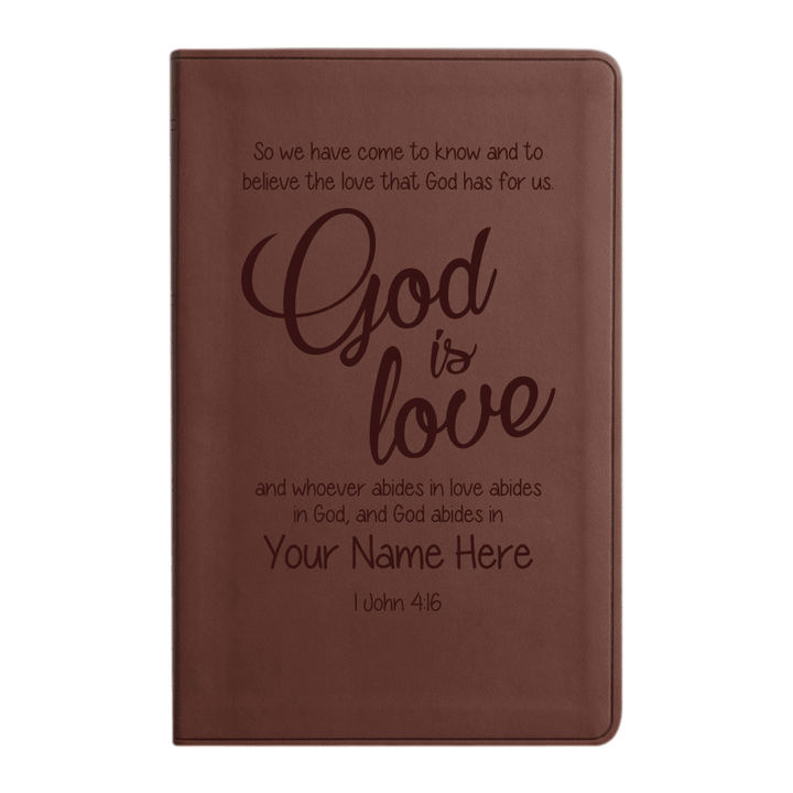 ESV Brown Standard Size Holy Bible Large Print | Live - in - scripture Collection 1 - Shepherds Shelf