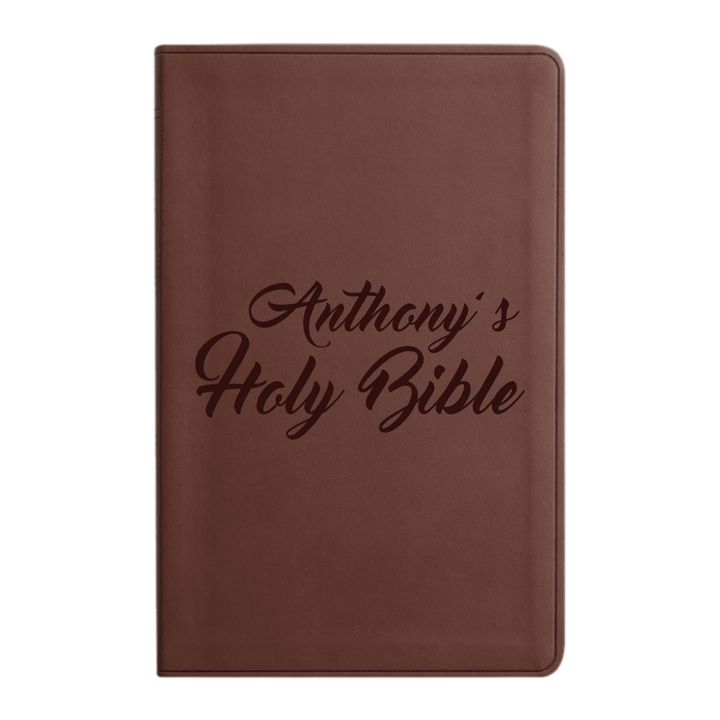 ESV Brown Standard Size Holy Bible Large Print | Live - in - scripture Collection 2 - Shepherds Shelf