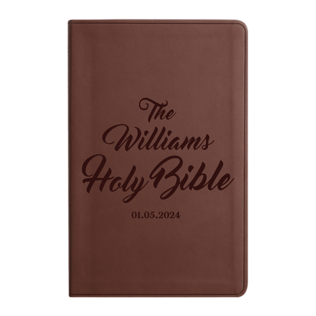 ESV Brown Standard Size Holy Bible Large Print | Live - in - scripture Collection 2 - Shepherds Shelf