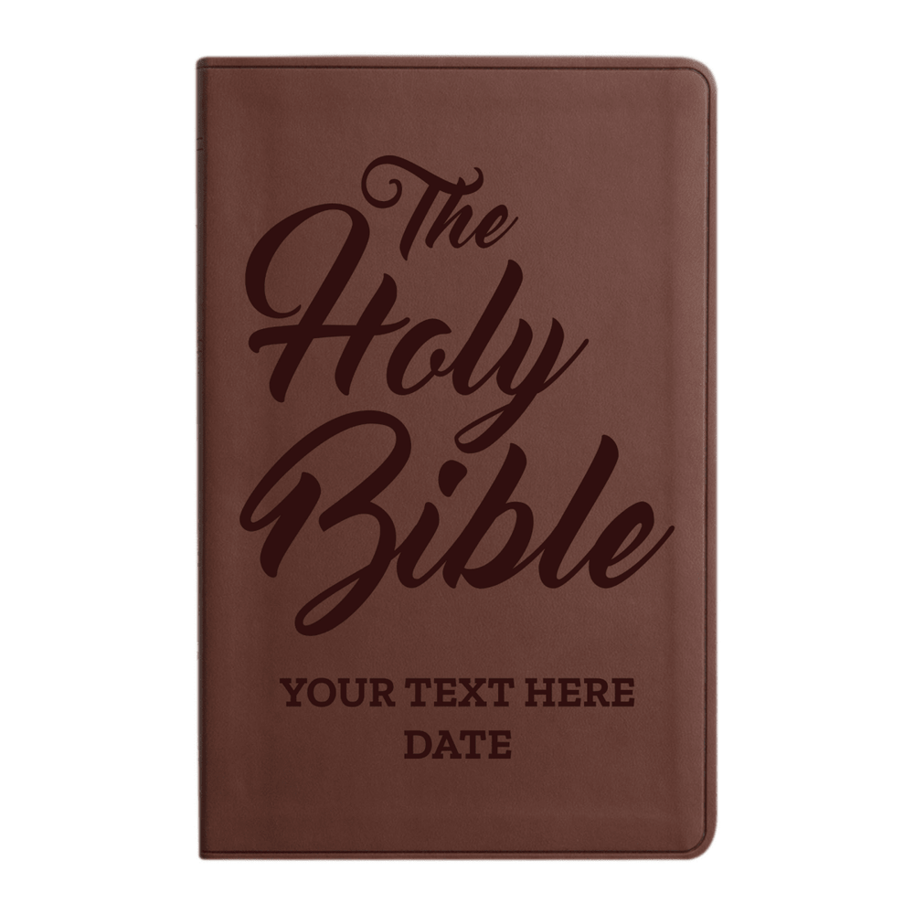 ESV Brown Standard Size Holy Bible Large Print | Name