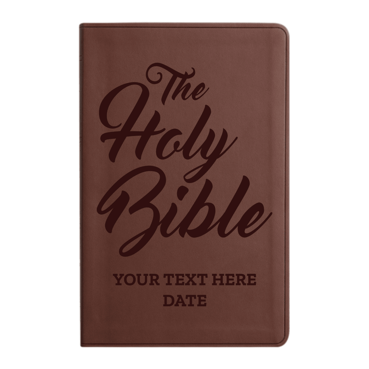 ESV Brown Standard Size Holy Bible Large Print | Name - Shepherds Shelf