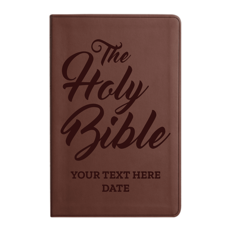ESV Brown Standard Size Holy Bible Large Print | Name - Shepherds Shelf