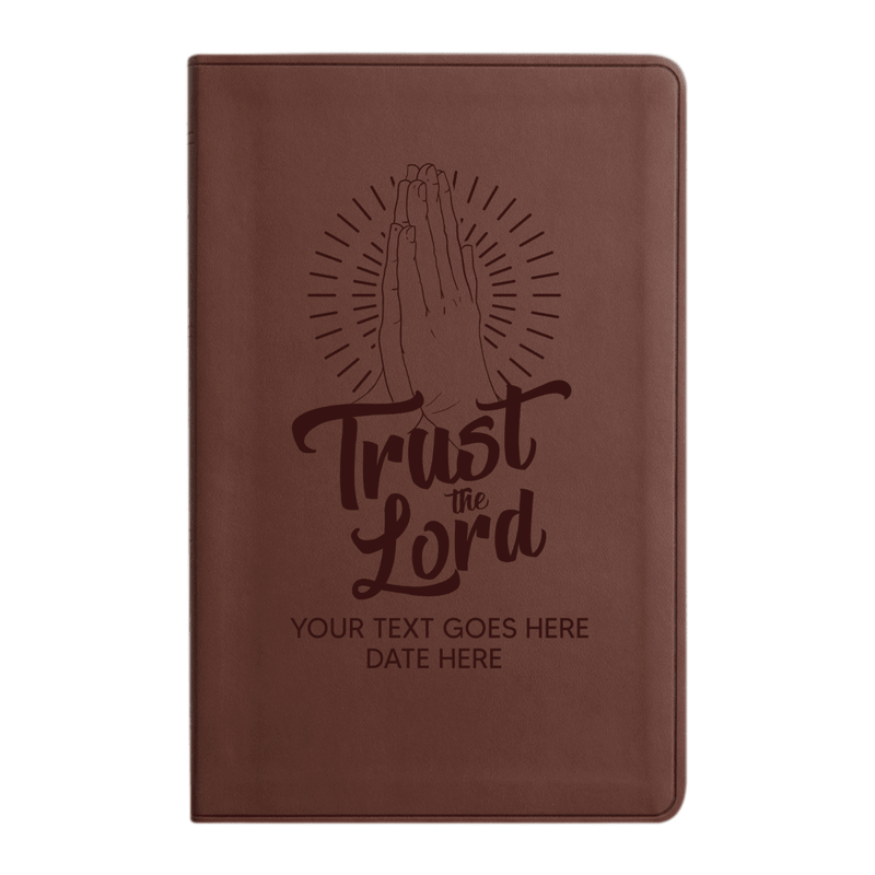 ESV Brown Standard Size Holy Bible Large Print | Scripture Art Collection 1